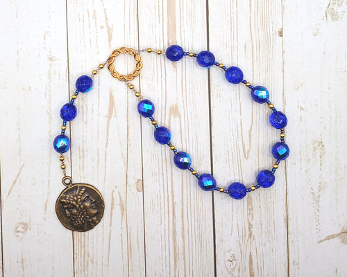 Janus Pocket Prayer Beads: Roman God of Beginnings, Endings, Gates and Doors.