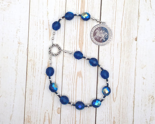 Odin (Woden) Pocket Prayer Beads with Sleipnir: Norse God of War and Battle, Magic, Runes, Wisdom, Poetry
