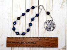 Pocket Prayer Beads in Purple with Pentacle