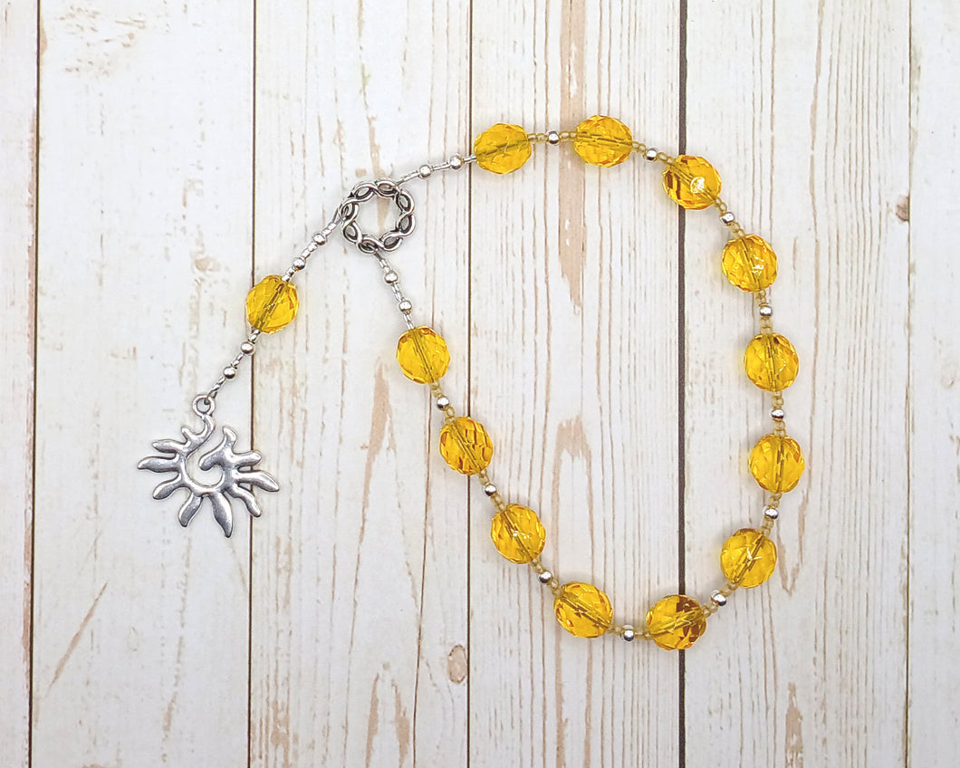 Ra (Re) Pocket Prayer Beads: Egyptian God of the Sun