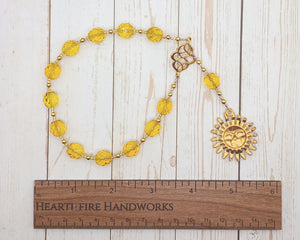 Saule Pocket Prayer Beads: Baltic Goddess of the Sun
