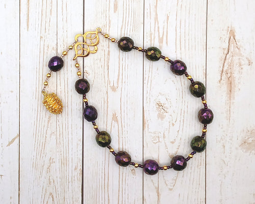 Semele (Thyone) Pocket Prayer Beads: Greek Goddess of Dionysiac Ecstasy and Frenzy