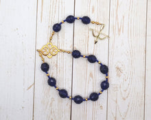 Skadhi (Skadi) Pocket Prayer Beads with Bow: Norse Goddess of Winter, the Wilderness, Mountains