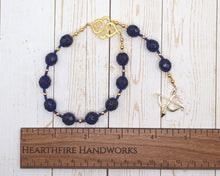 Skadhi (Skadi) Pocket Prayer Beads with Bow: Norse Goddess of Winter, the Wilderness, Mountains