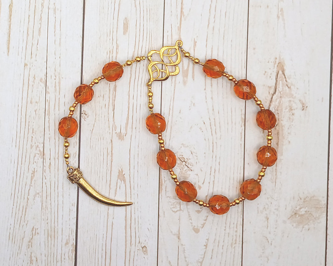 Snotra Pocket Prayer Beads: Norse Goddess of Wisdom and Diplomacy, Companion of Frigga