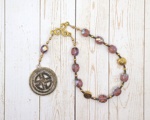 Teutates (Toutatis) Pocket Prayer Beads: Gaulish Celtic God of the Tribe, Protector of the People (Copy)