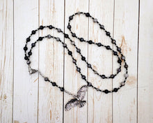 Jupiter Prayer Bead Necklace in Grey Jasper: Roman God of Sky and Storm, King of Gods