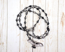Jupiter Prayer Bead Necklace in Grey Jasper: Roman God of Sky and Storm, King of Gods