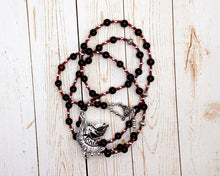 Mars Prayer Bead Necklace in Red Tiger Eye: Roman God of War, Fertility, Agriculture