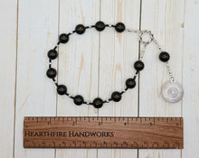 Hekate (Hecate) Pocket Prayer Beads in Jet: Greek Goddess of Magic and Witchcraft