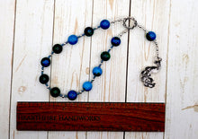 Hera Pocket Prayer Beads in Chrysocolla: Greek Goddess of the Sky, Marriage, Queen of Olympus