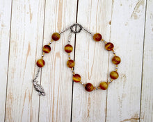 Freyja (Freya) Pocket Prayer Beads in Golden Tiger Eye: Norse Goddess of Love, War, Passion, and Magic