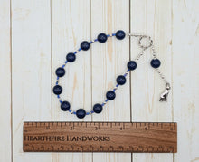 Bast Pocket Prayer Beads in Lapis Lazuli: Egyptian Goddess of Joy, Love, Music and Dance