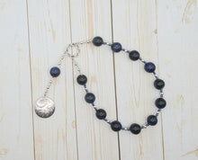 Ouranos (Uranus) Pocket Prayer Beads in Blue Tiger Eye: Ancient Greek God of the Sky, Consort of Gaia, Father of Titans