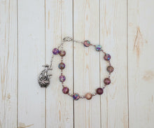 Circe Pocket Prayer Beads in Purple Imperial Jasper: Greek Goddess of Magic, Transformation