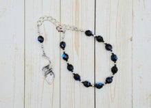 Hades Prayer Bead Bracelet with Lily: Greek God of Death and the Afterlife, Abundance and Wealth, and King of the Underworld