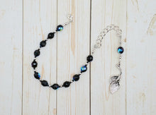 Hades Prayer Bead Bracelet with Lily: Greek God of Death and the Afterlife, Abundance and Wealth, and King of the Underworld