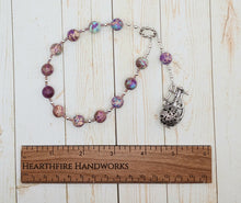 Circe Pocket Prayer Beads in Purple Imperial Jasper: Greek Goddess of Magic, Transformation