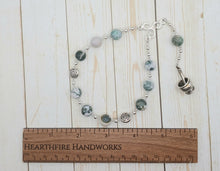 Airmed (Airmid) Pocket Prayer Beads in Tree Agate: Irish Celtic Goddess of Herbs and Healing