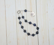 Ouranos (Uranus) Pocket Prayer Beads in Blue Tiger Eye: Ancient Greek God of the Sky, Consort of Gaia, Father of Titans