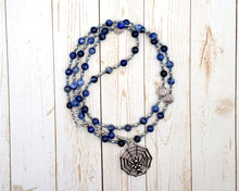 Mokosh Prayer Bead Necklace in Sodalite: Slavic Goddess of Fertility, Spinning, Protector of Women