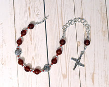 Brigid Prayer Bead Bracelet in Carnelian:  Irish Celtic Goddess of Poetry, Crafts, Healing