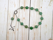 Artemis Pocket Prayer Beads in Aventurine: Greek Goddess of Wilderness and Animals, Goddess of the Hunt, Protector of Young Women