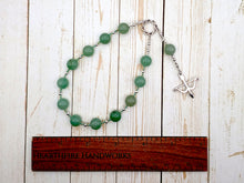 Artemis Pocket Prayer Beads in Aventurine: Greek Goddess of Wilderness and Animals, Goddess of the Hunt, Protector of Young Women