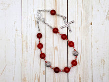 Brigid Pocket Prayer Beads in Carnelian: Irish Celtic Goddess of Poetry, Crafts, Healing