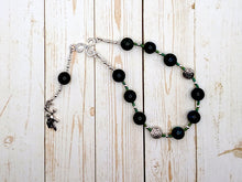 Cernunnos (Kernunnos) Pocket Prayer Beads in Moss Agate: Gaulish Celtic God of Nature and Beasts