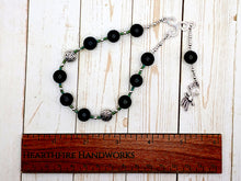Cernunnos (Kernunnos) Pocket Prayer Beads in Moss Agate: Gaulish Celtic God of Nature and Beasts