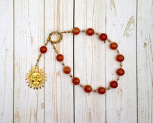 Helios Pocket Prayer Beads in Sunstone: Greek God of the Sun, Witness of Oaths