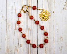 Helios Pocket Prayer Beads in Sunstone: Greek God of the Sun, Witness of Oaths