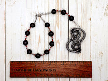 Loki Pocket Prayer Beads in Garnet: Norse God of Chaos, Change, Transformation