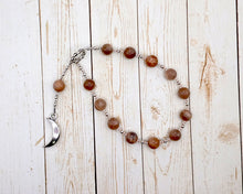 Selene Pocket Prayer Beads in Moonstone: Greek Goddess of the Moon