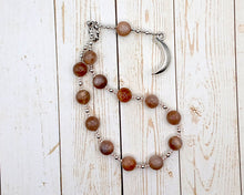 Selene Pocket Prayer Beads in Moonstone: Greek Goddess of the Moon