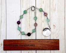Sigyn Pocket Prayer Beads in Rainbow Fluorite: Norse Goddess of Devotion and Love, Bride of Loki