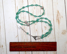 Lugh Prayer Bead Necklace in Aventurine: Irish Celtic God of All Arts and Skills