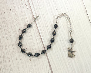 Anubis Prayer Bead Bracelet: Egyptian God of the Underworld and the Afterlife, Guardian of the Dead