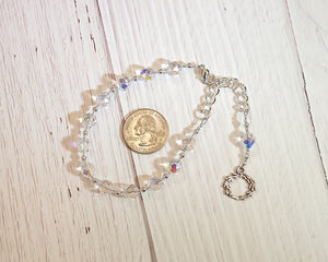 Apollo Prayer Bead Bracelet with Laurel Wreath: Greek God of Music and the Arts, Health and Healing