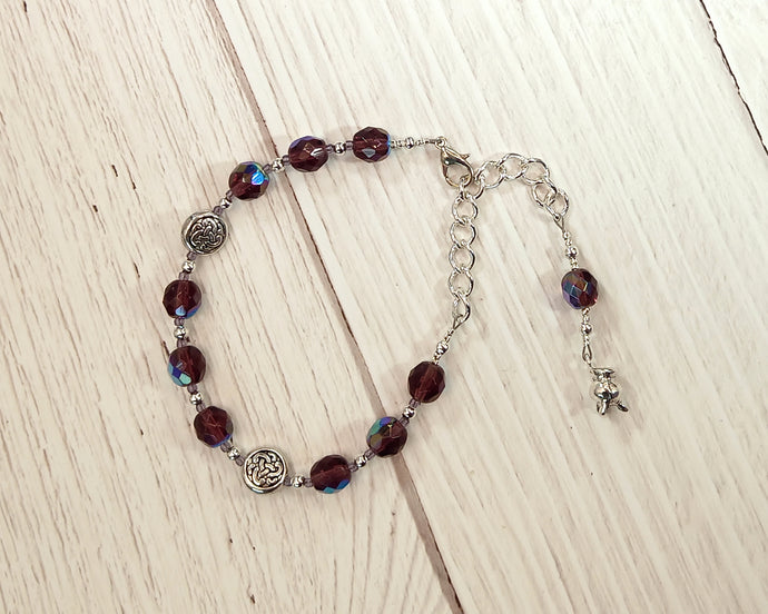 Cerridwen Prayer Bead Bracelet:  Welsh Celtic Goddess of Transformation and Inspiration