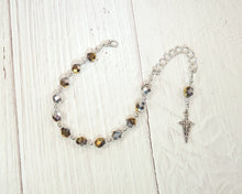 Prayer Bead Bracelet with Caduceus for the Greek God of Communication, Commerce, Competition, Travel