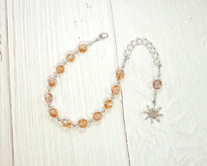 Eos Prayer Bead Bracelet: Greek Goddess of the Dawn