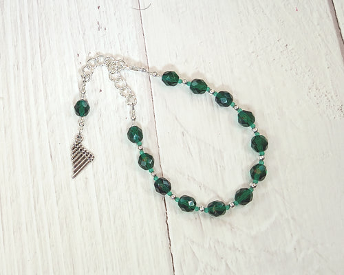 Pan Prayer Bead Bracelet: Greek God of the Forest, Mountains, Shepherds, Hunters, Country Life, Friend of the Nymphs