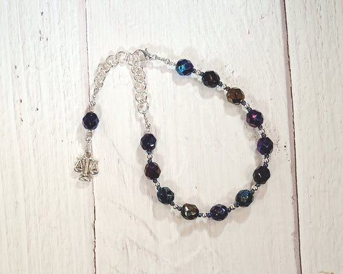 Themis Prayer Bead Bracelet: Greek Goddess of Universal Law and Justice, Mother of the Seasons or Hours (Horai)