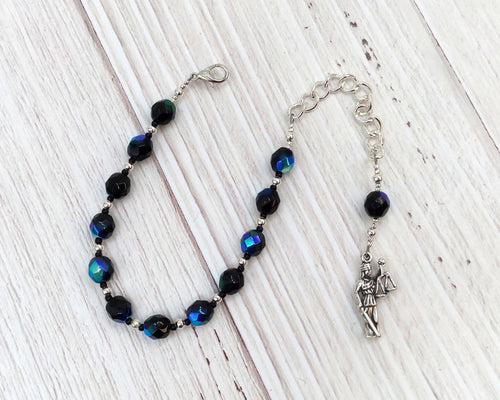 RESERVED LISTING for MH, Custom Themis Prayer Bead Bracelets, Greek Goddess of Justice