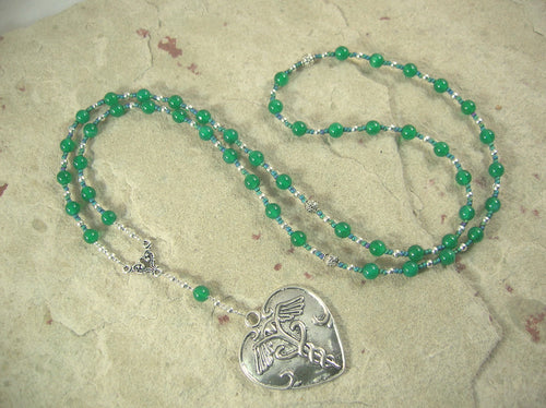 CUSTOM ORDER, RESERVED FOR S: Panacea Necklace in Green Agate