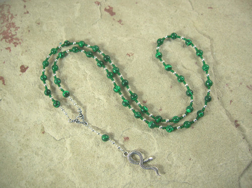CUSTOM ORDER, RESERVED FOR S: Heka Necklace in Reconstituted Malachite