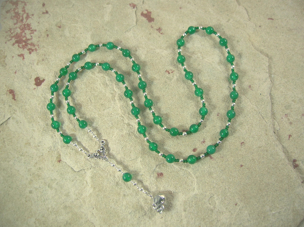 CUSTOM ORDER, RESERVED FOR S: Nephthys Necklace in Green Agate