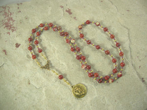CUSTOM ORDER, RESERVED FOR S: Sekhmet Necklace in Red Jasper